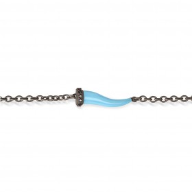 Bracciale Mano Jewels Cornetto Azzurro