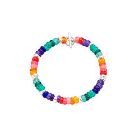 Bracciale Dodo Rondelle Arcobaleno