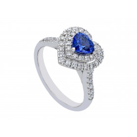 Anello Oro Tanzanite e Diamanti